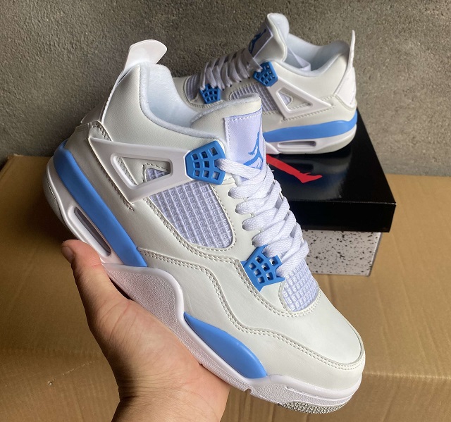 Air Jordan 4 Cement 2024 White Blue